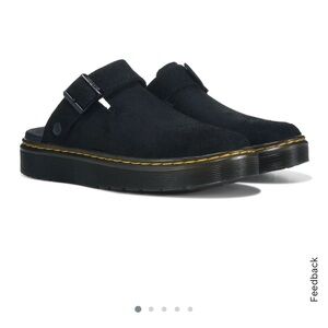 Dr. Martens Black Suede Loafers